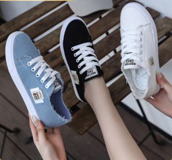 2022 NEW Korean Footwear Simple Elegant trend canvas women shoes for woman