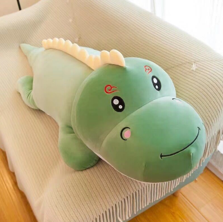 80CM Big Size Long Lovely Dinosaur Plush Toy Soft Cartoon Animal Dinosaur Stuffed Doll Pillow for Ki
