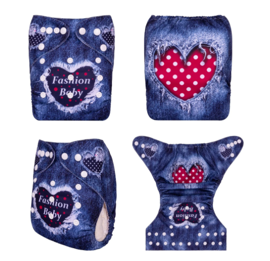 Alva Baby Cloth Diapers Washable Reusable Real Cloth Pocket Nappy Diaper Only No Insert For 3-15kg 6.6-33.1Ibs Baby And Newborn D1