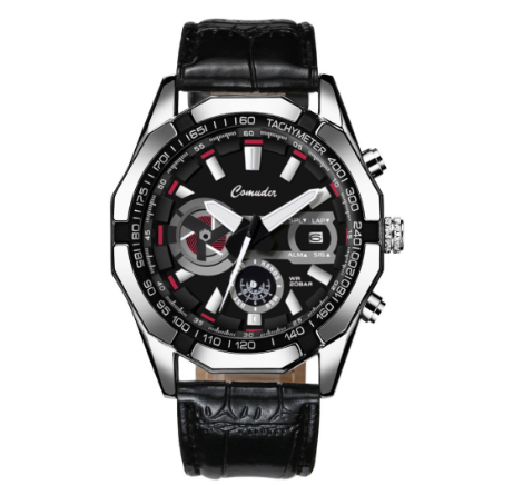 Original Luxury Stainless Steel Luxury Fashion Business Men's Watch Calendar Waterproof Luminous Watch M6