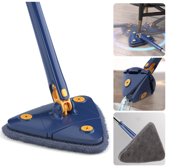 Spin Mop Floor mop Self Wash Triangle Mop Rotatable Cleaning Mop Flat Mop Dust Mop For Floor Window