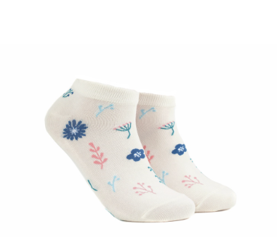 Iconic Socks Floral Pattern Women's Ankle Socks