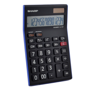 Sharp Desktop Calculators 14 Digit Display EL-145T