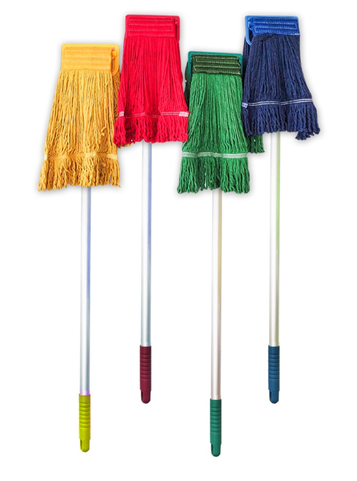 Heavy Duty Colored Mop Head with Aluminum Handle Set Duo Set Cleaning Mop Set Home Office