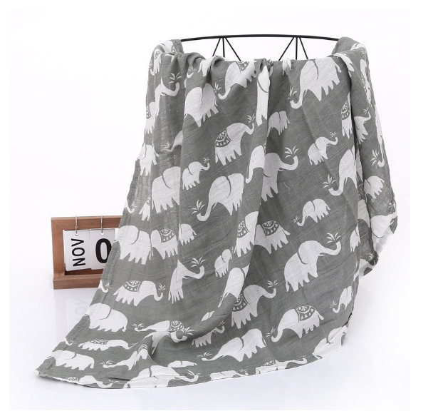 Summer Baby Blanket Muslin Gauze Breathable Sleep Swaddle Wrap Infant Quilt For Baby Bib S26