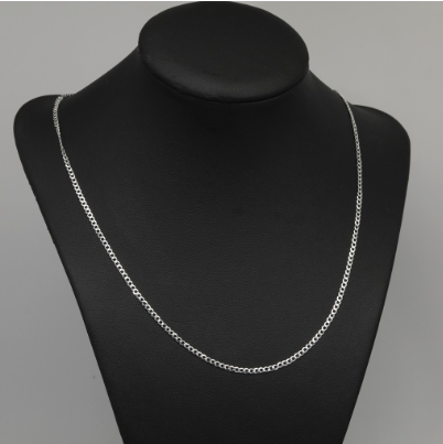 Silver Fine Jewelry 925 Italy Silver Men's Necklace Long Chain