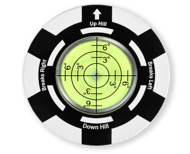 Golf Putt Green Reader, Magnetic Alloy Round Bubble Level, High Precision Reader, Golf Putting Aid, Golf Accessories for Men Gift 45MM