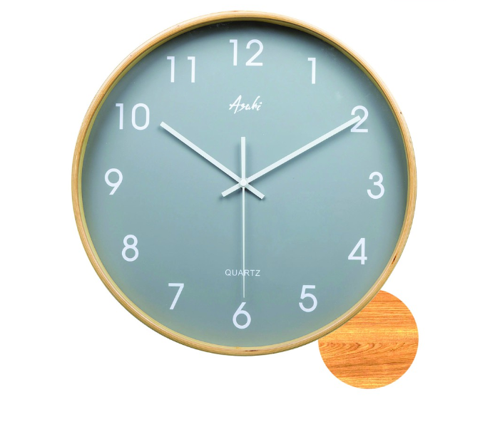 Asahi W 7010 Round Wall Clock 14 Inches
