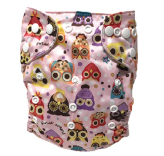 Washable Organic Baby Cloth Diaper with 1 Piece 3-Layer Insert S10