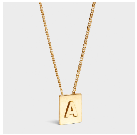 Lisa Same Style Letter Necklace Female Titanium Steel Does Not Fade Summer Girlfriends Simple Pendant Pearl Chain Korean Version A