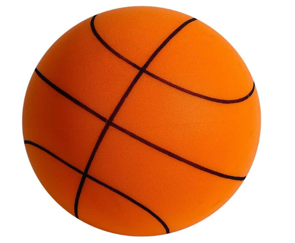 Silent Basketball, 2024 Quiet Basketball Indoor, Silent Basketball Dribbling Indoor, Hush Handle Silent Foam Basketball, Indoor Training Foam Bal，No Noise Basketball（No. 7）