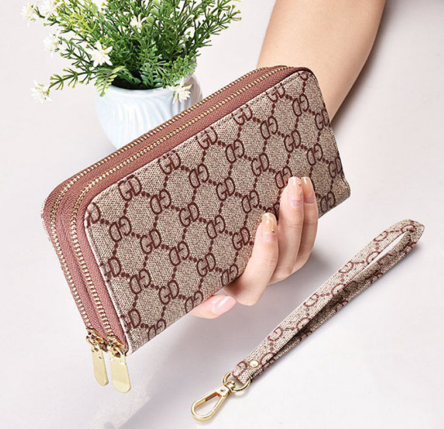 Long Wallet Women Pu Leather Mobile Phone Purse