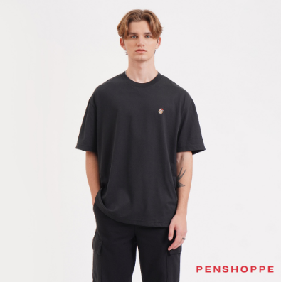 Penshoppe Christmas Crew Bear Modern Fit T-Shirt For Men (Black)