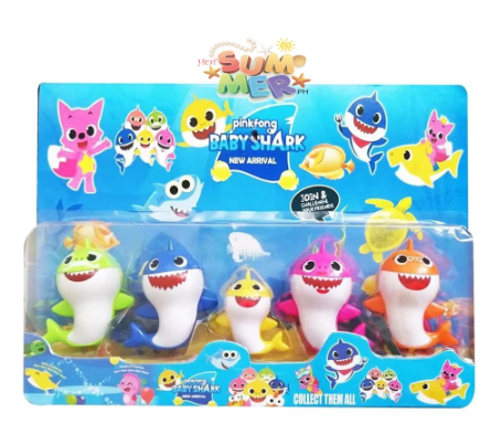 Shark 5-piece set of children's action figures boy and girl toys