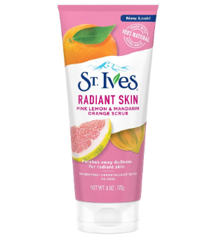 ST. IVES Pink Lemon and Mandarin Orange Exfoliating Face Scrub Made with 100% Natural Exfoliants 6OZ