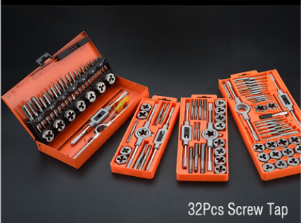 Harden 610453 32 Pcs Screw Tap Set (Professional) High Hardness Professional 32Pcs Alloy Steel