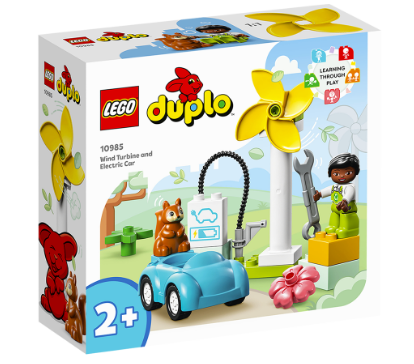 Lego 10985 Duplo Wind Turbine and Electric Car 16 pcs Building Blocks