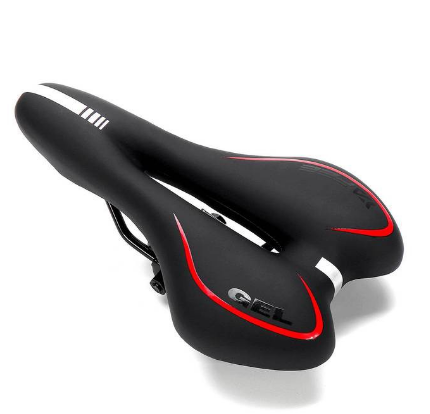 AUTOFun Breathable Silica Gel Bicycle Saddle MTB Seat Pad Cycling Saddles (Seat Clamp Not Included)