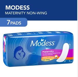 Modess Maternity Extra Long Sanitary Napkin 7s - Med-Heavy Flow, Post Partum