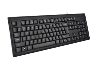 KRS-85 Natural Comfort Roundedge Keycaps, Laser Inscribed Keys, USB Wired Keyboard