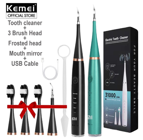 Kemei Teeth Cleaner Teeth Whitening Tartar Remover Dental Scaler Usb Electric Toothbrushes For Adult