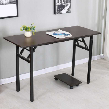1 Layer 80cmx40cmx75cm Foldable Table Home Study Office Computer Desk Furniture Wood
