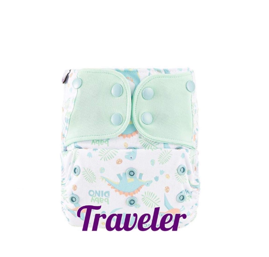 Booldeet Posh Cloth Diaper Newest Prints with 4-Layer Contoured Microfiber Insert S41