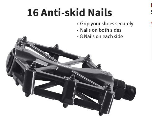 Senda Spider Web Bicycle Seat(BLACK) WITH SENDA Aluminum Alloy Pedal(BLACK)