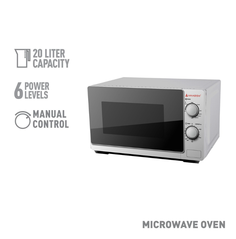Hanabishi Microwave Oven (Manual) 20 L HMO20MDNX1