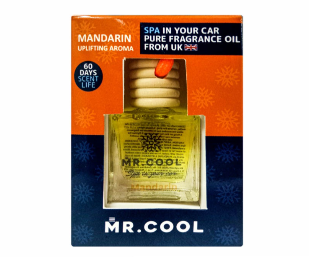 Mr. Cool Air Freshener (Mandarin, Uplifting Aroma) Spa in Your Car Pure Fragrance Oil 10ml