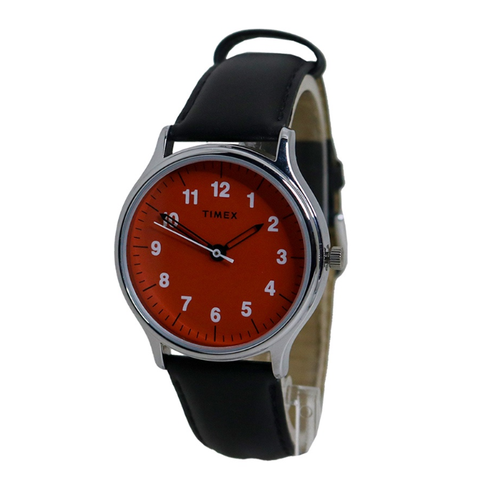 Timex Analog Black Leather Analog Quartz Watch For Men TW00NTD02E CLASSICS