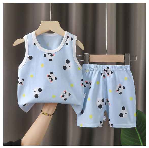 0-5yrs Baby Kids Sando Terno for Boy Girl Sando with Shorts D3