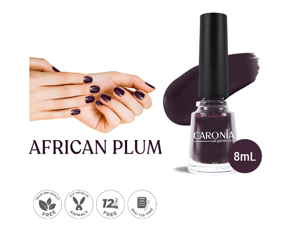 Caronia Nail Polish African Plum 8ML