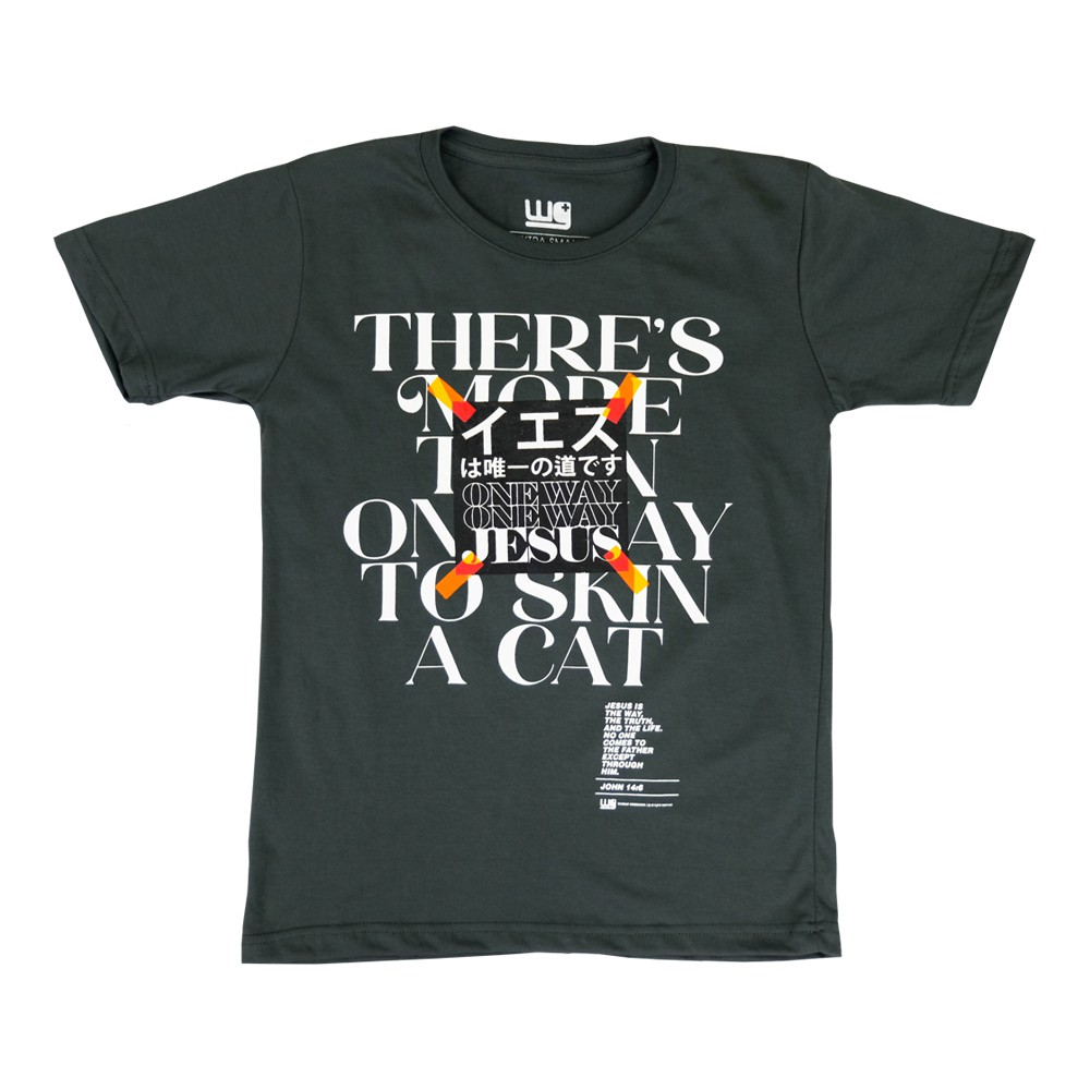 Worship Generation Truth Series One Way Jesus Ash Gray T-Shirt For Men And Women