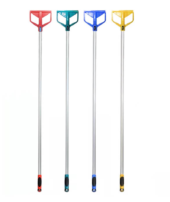 Heavy Duty Aluminum Colored Mop Handle Fits All Heads Cleaning Mops 140cm