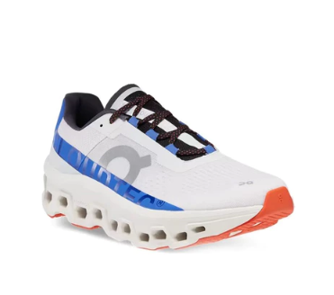 【100% Authentic】ON Running Cloudmonster White Blue Men's Low-top Running Shoes 61.98653