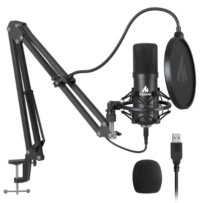 Maono AU-A04 Professional USB Microphone Condenser Microphone For PC,Laptop,Computer,Zoom Meeting,Gaming