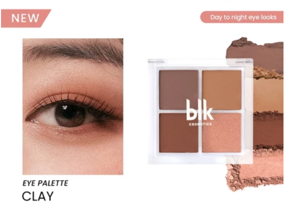 blk cosmetics daydream eyeshadow palette clay