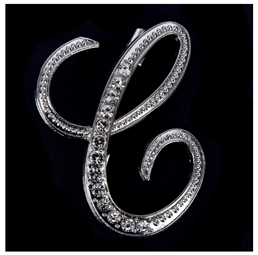 Crystal Rhinestone 26 Letters Women Collar Brooch Pin Corsage Bouquet Jewelry Modish C