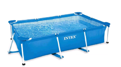 Intex Rectangular 118in x 78in x 29in Above Ground Frame Swimming Pool