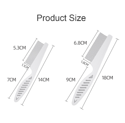Pet flea comb hair comb dog cat stainless steel needle fur comb