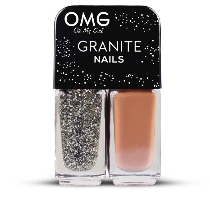 OMG Granite Nail Polish Meteorite 5ml x 2