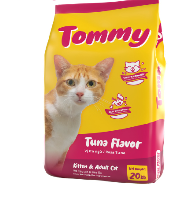 Tommy Dry Cat Food Kitten & Adult  Tuna Flavor 20kg