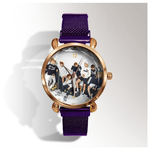New BTS bulletproof youth group around fashion Korean students girls watch Korean cartoon WATCH QUARTZ WATCH F3