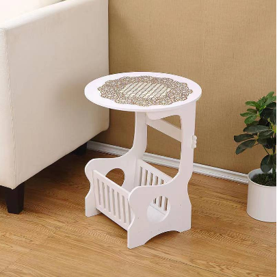 PANDA Bedroom Mini Bedside Small Round Table Simple Living Room Round Leisure Small Tea Table-Z464