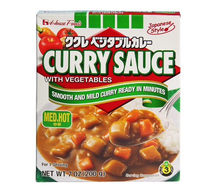 House Foods Kukure Japanese Curry Sauce with Veg Med Hot 200g