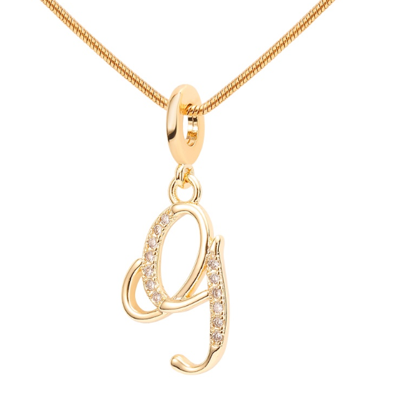 Lisa 18k Gold Plated Necklace Letter Pendant Fashion Accessories Necklace Women G