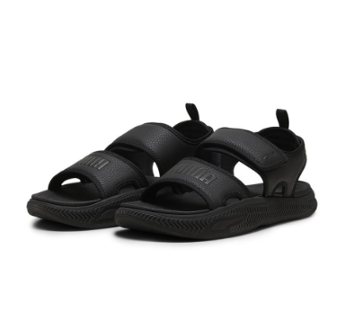 PUMA Unisex SoftridePro 24 Slides Slippers (Black)