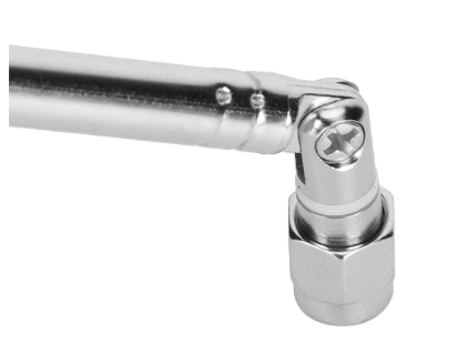 Xguli Telescopic Antenna SMA Male Connector Silver Alloy for LimeSDR Radio Communication 40MHz-6G