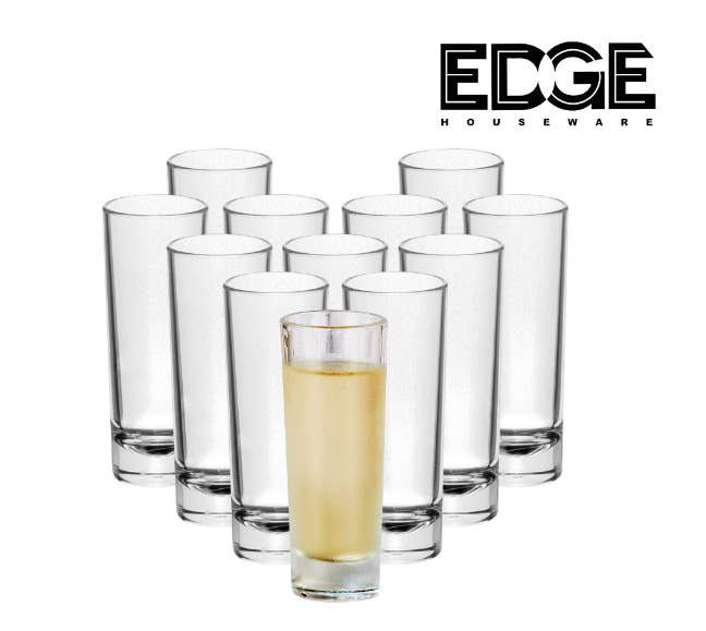 Edge Clear Shot Glass 2oz Set of 12 (Clear)